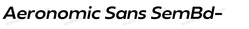Aeronomic Sans SemBd字体转换 Aeronomic Sans SemBd字体转换